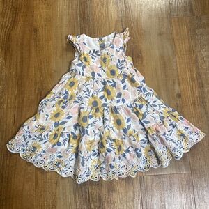 Catherine Malandrino sunflower floral sleeveless dress size 24 months